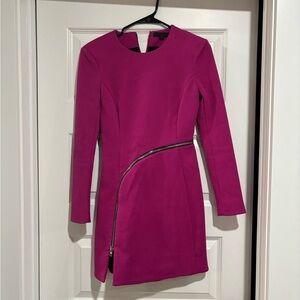 Alexander Wang Fuchsia Long Sleeve Dress